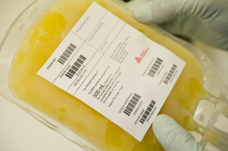 Blood plasma-This one an example of the real thing